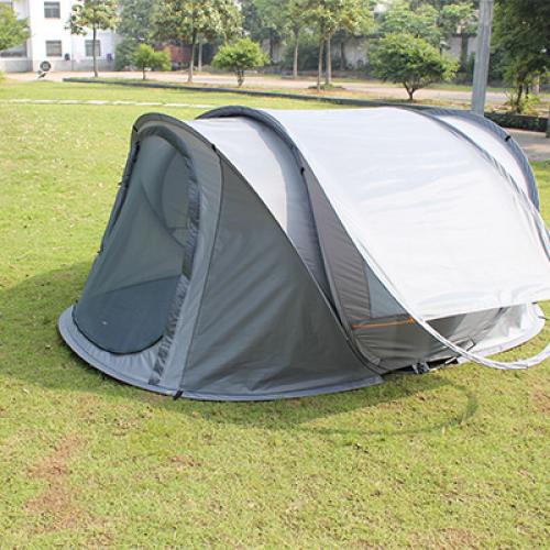 Double layers pop up tent